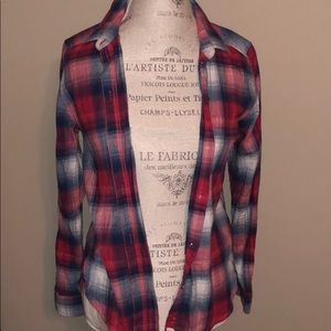 Blue Red & White Flannel